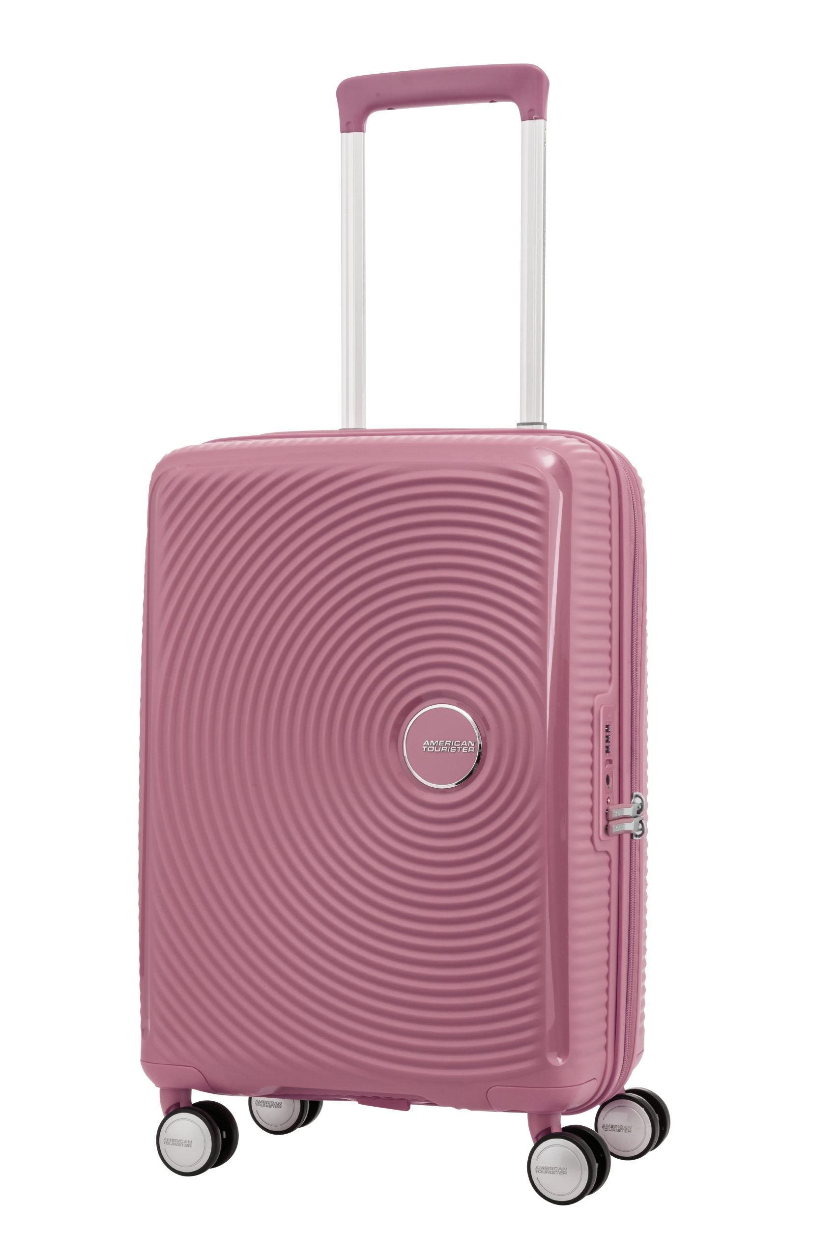 CURIO Hard sided Spinner Luggage 55 69 80 PEACH BLOSSOM americantourister