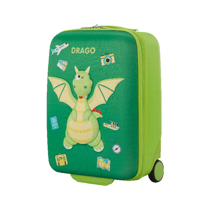 KIZTOPIA UPRIGHT 47/17 TSA DRAGON-GREEN/YELLOW-47 CM