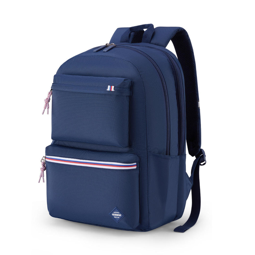 american tourister meridian business laptop backpack RILEY LAPTOP BACKPACK MIDNIGHT BLUE – americantourister