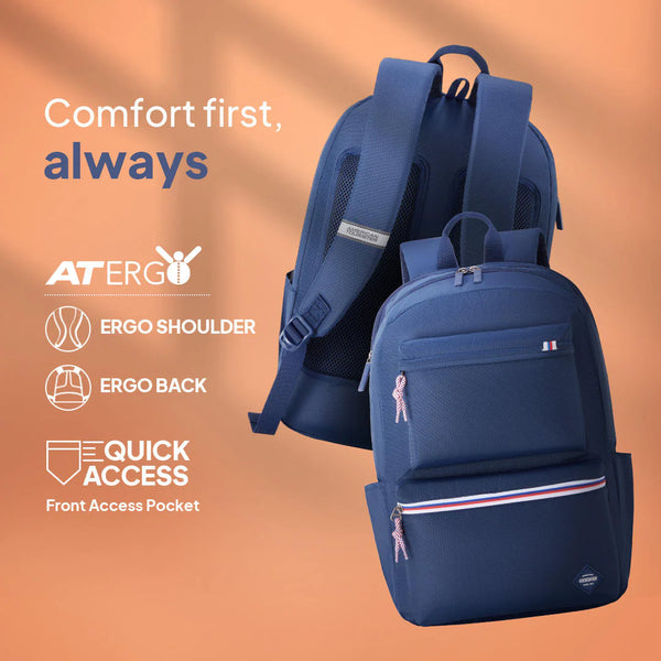 RILEY LAPTOP BACKPACK MIDNIGHT BLUE