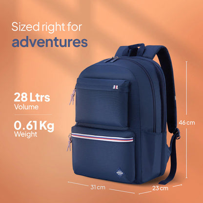 RILEY LAPTOP BACKPACK MIDNIGHT BLUE