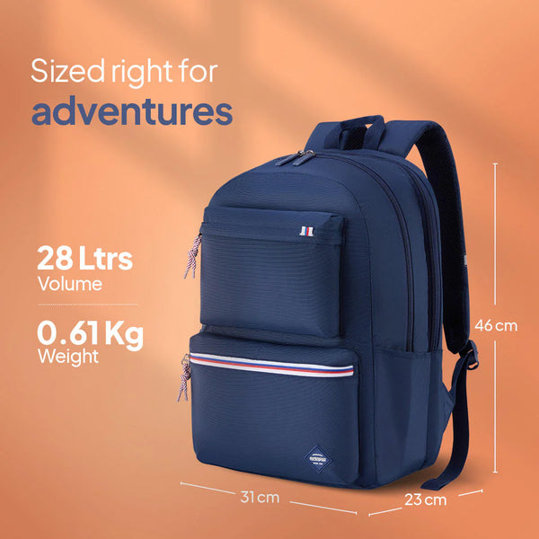 RILEY LAPTOP BACKPACK MIDNIGHT BLUE