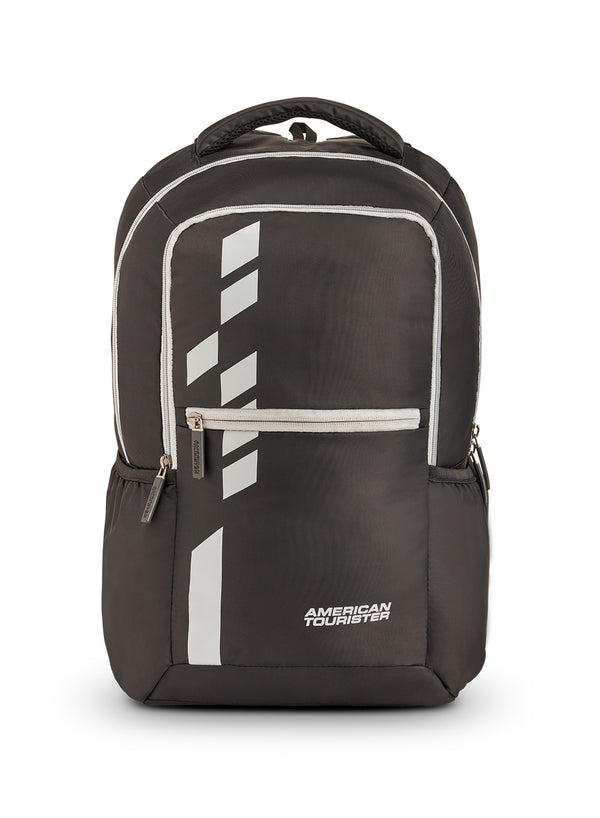 american tourister cyber c2l laptop backpack SLATE 2.0 LPBP 02 Black + White – americantourister