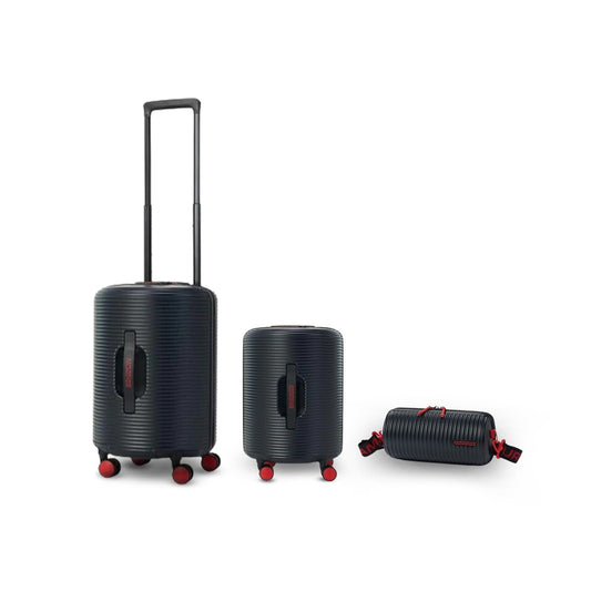ROLLIO 3 PC SET BLACK/RED