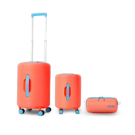 ROLLIO 3 PC SET CORAL/BLUE