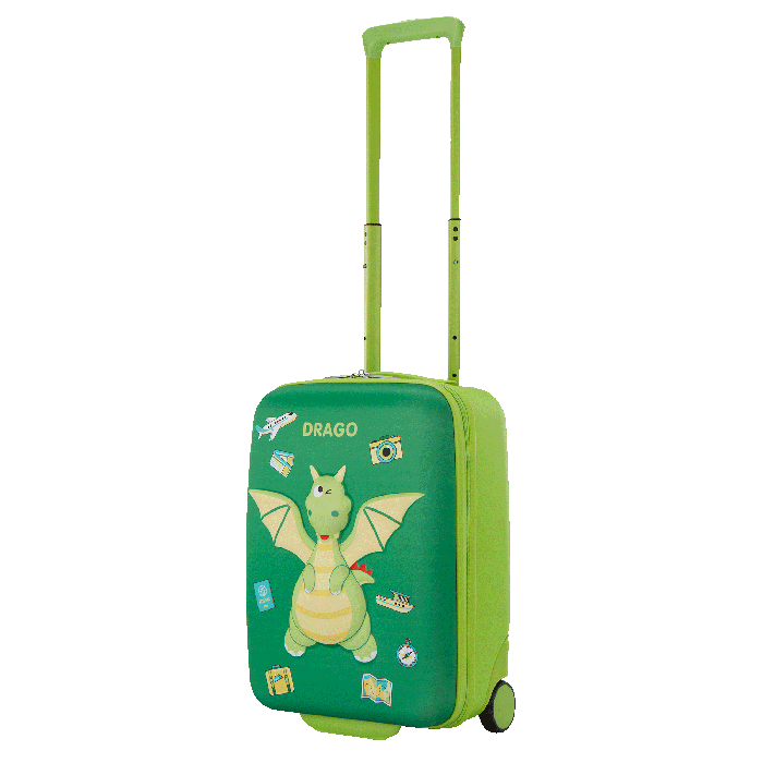 KIZTOPIA UPRIGHT 47/17 TSA DRAGON-GREEN/YELLOW-47 CM