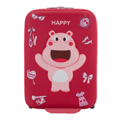 KIZTOPIA UPRIGHT HIPPO-PINK WHITE-47 CM