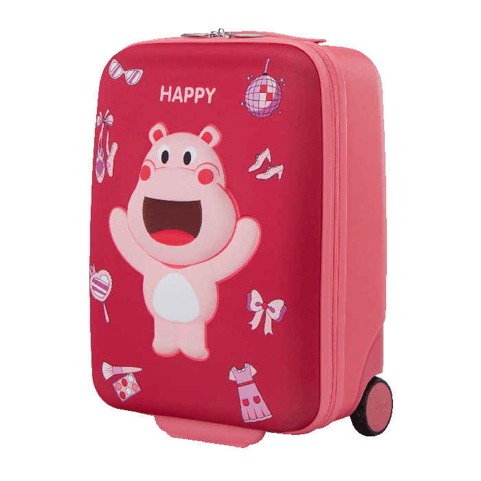 KIZTOPIA UPRIGHT HIPPO-PINK WHITE-47 CM