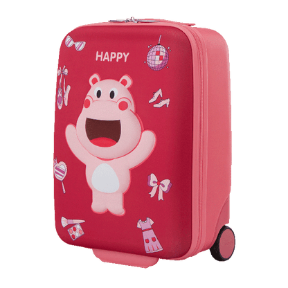 KIZTOPIA UPRIGHT HIPPO-PINK WHITE-47 CM